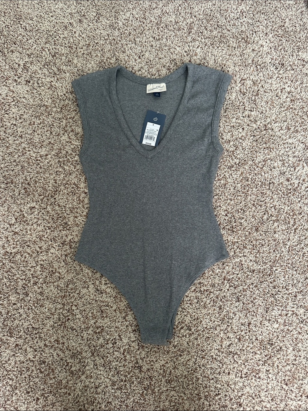 NWT ribbed cotton body suit